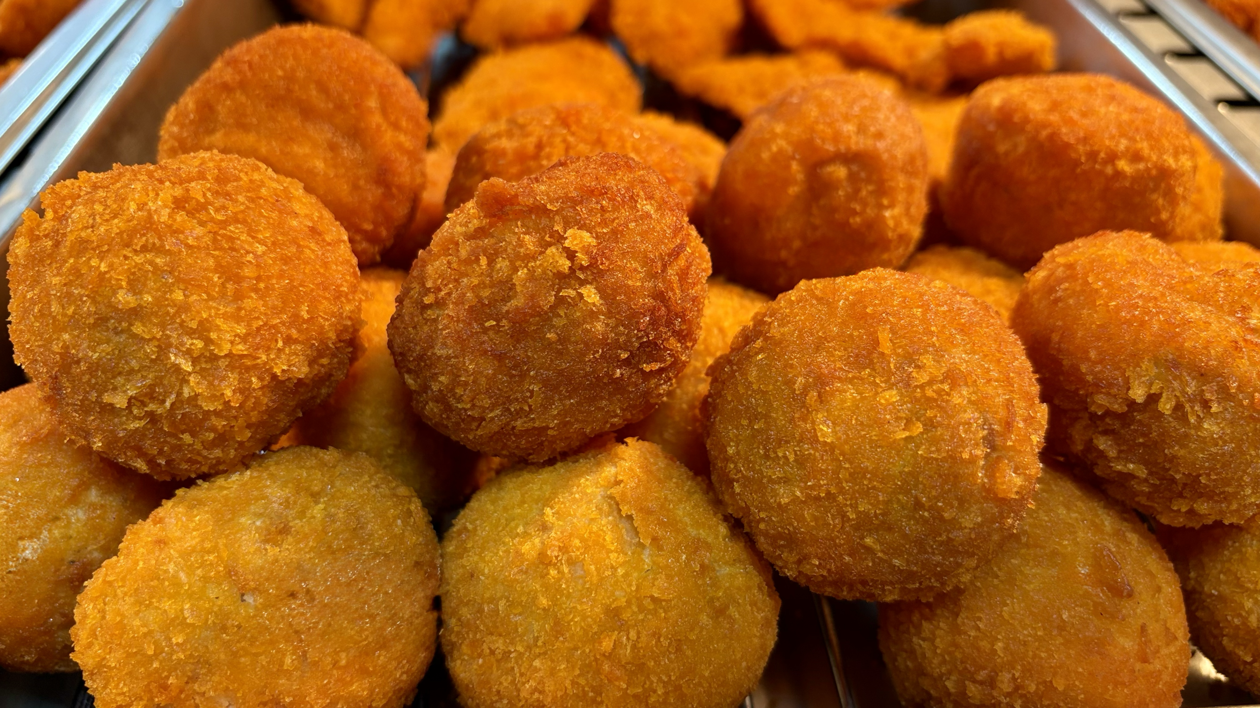 a pile of fried food